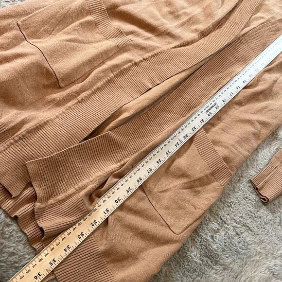 Perfect Tunic Length Camel Cardigan BYdesign Womens size XL - Picture 2 of 8